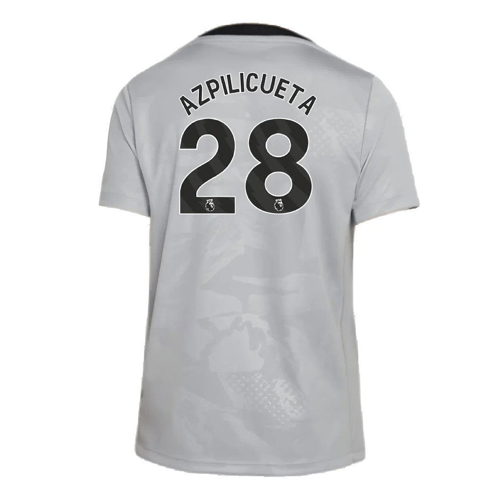2024-2025 Chelsea Third Academy Pre-Match Shirt (Grey) - Kids (Azpilicueta 28)_2