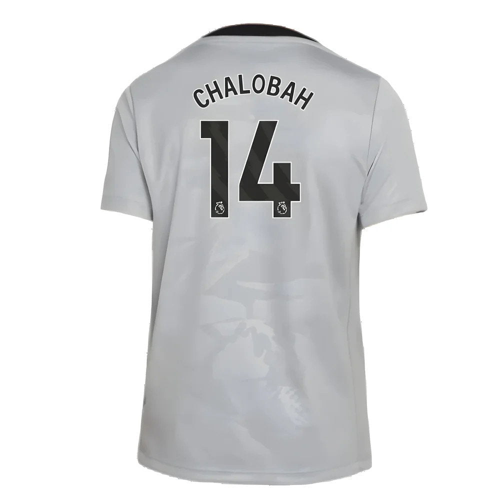 2024-2025 Chelsea Third Academy Pre-Match Shirt (Grey) - Kids (Chalobah 14)_2