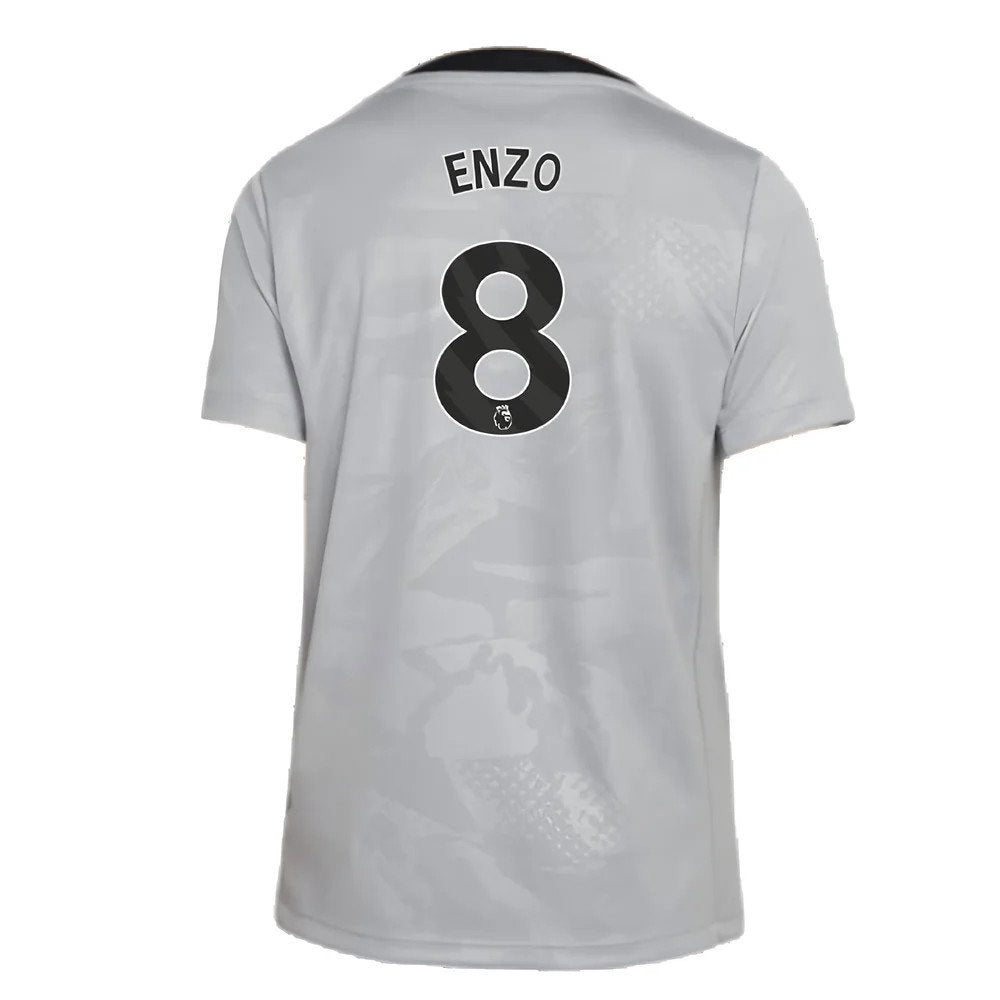 2024-2025 Chelsea Third Academy Pre-Match Shirt (Grey) - Kids (Enzo 8)_2
