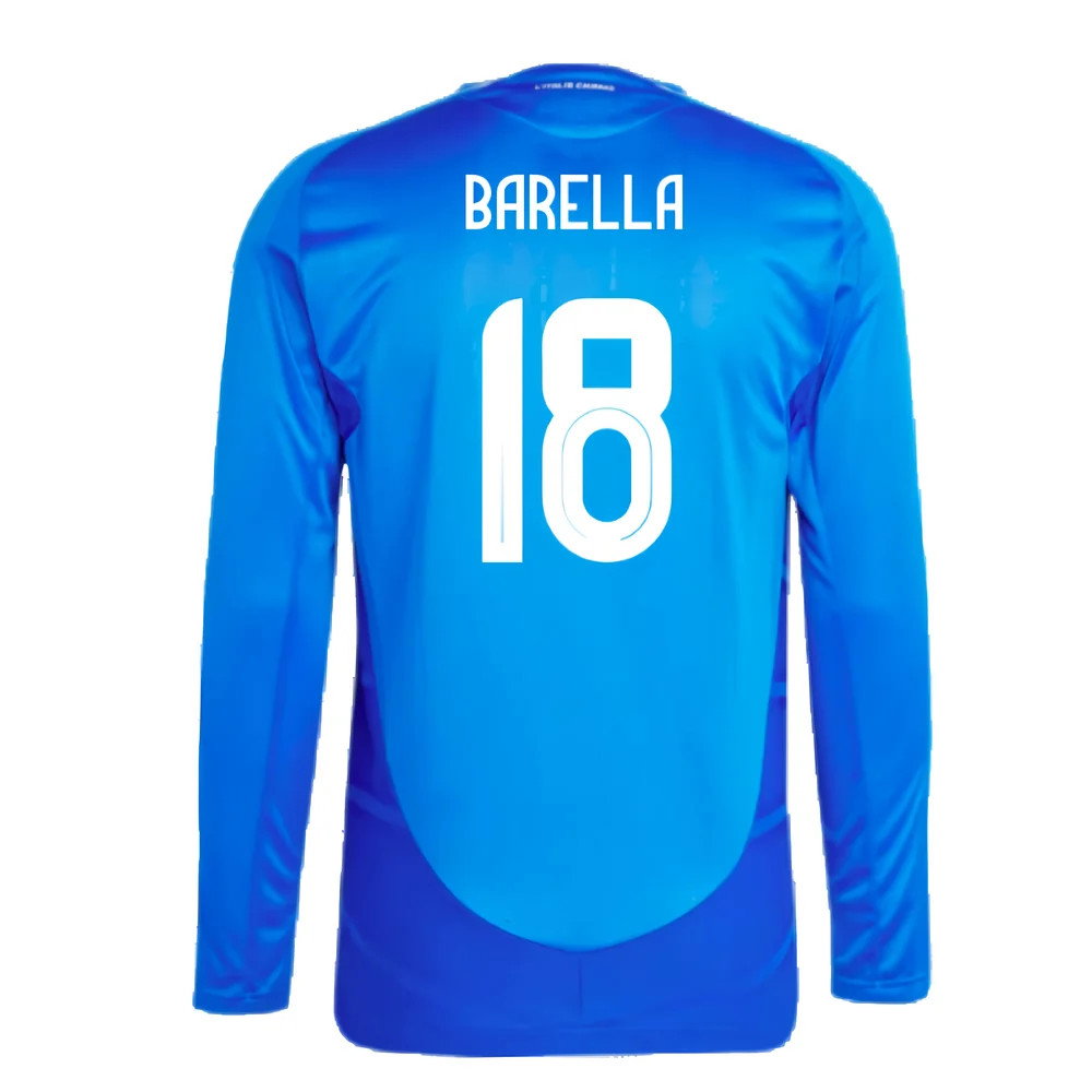 2024-2025 Italy Authentic Long Sleeve Home Shirt (BARELLA 18)_2