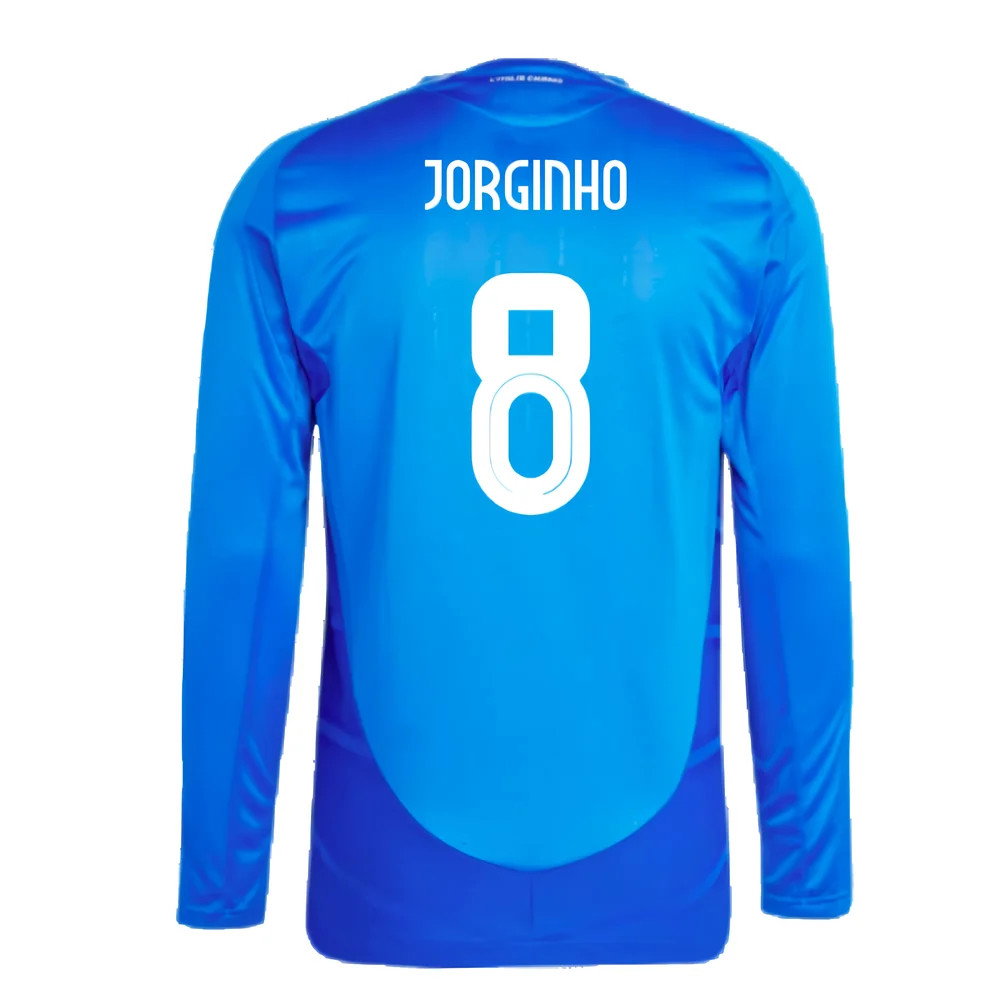 2024-2025 Italy Authentic Long Sleeve Home Shirt (JORGINHO 8)_2
