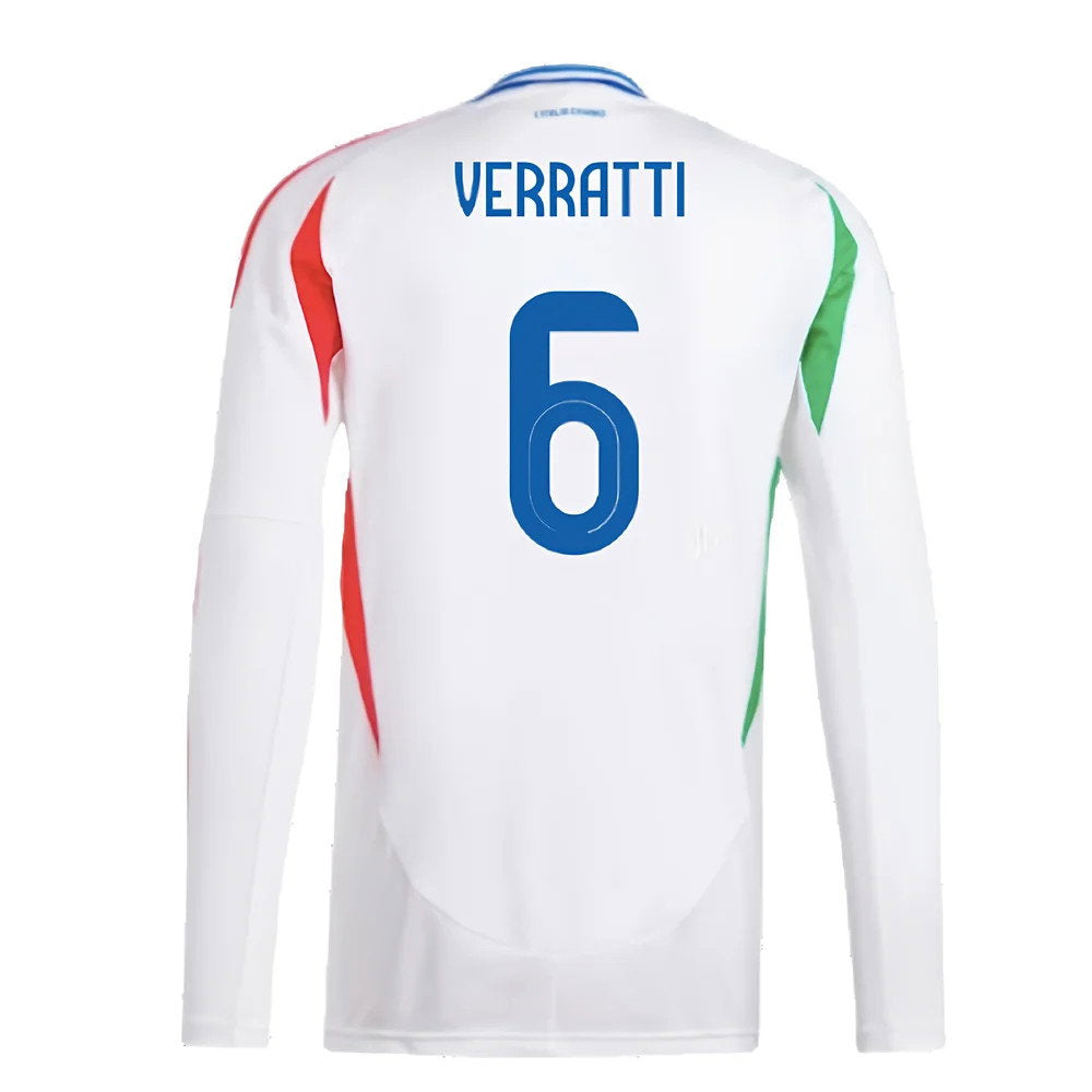2024-2025 Italy Long Sleeve Away Shirt (VERRATTI 6)_2