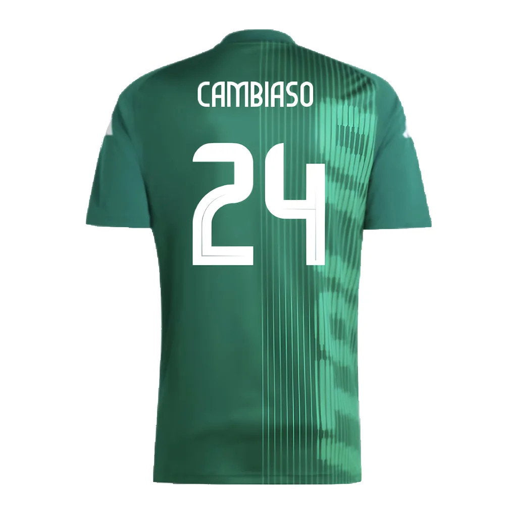 2024-2025 Italy Pre-Match Shirt (Green) (CAMBIASO 24)_2