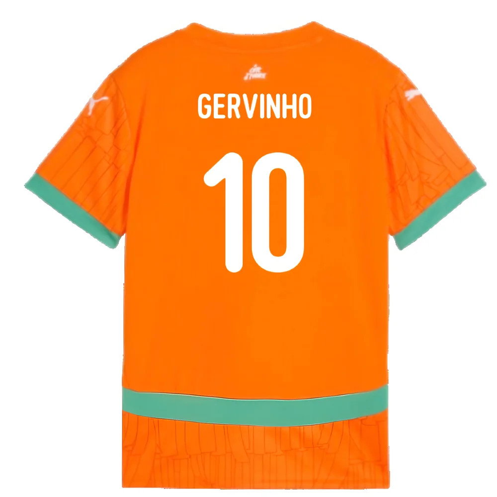 2024-2025 Ivory Coast Home Shirt (Kids) (Gervinho 10)_2