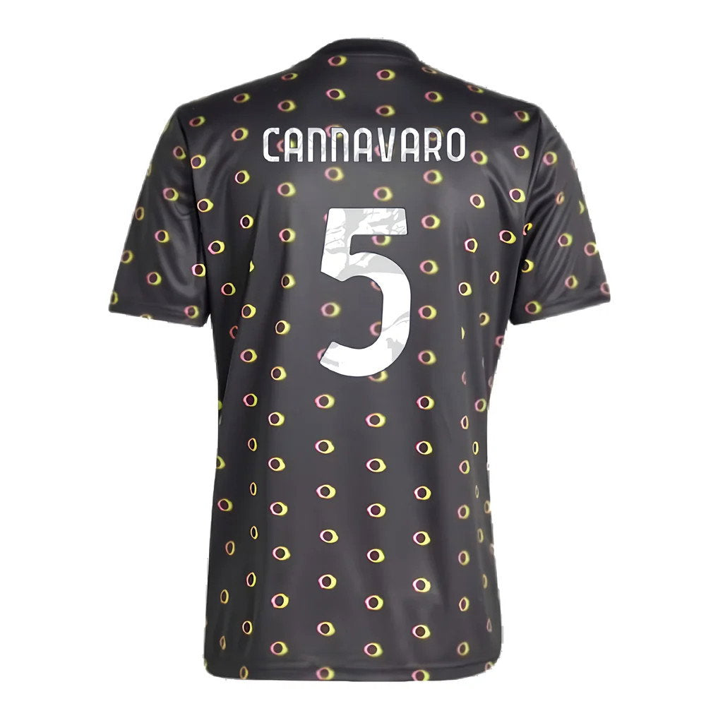 2024-2025 Juventus Pre-Match Shirt (Black) (Cannavaro 5)_2
