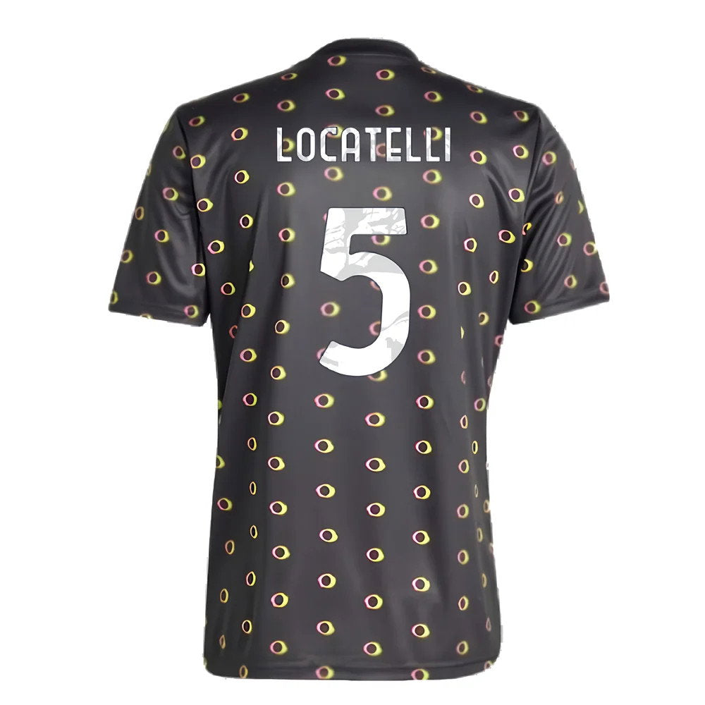 2024-2025 Juventus Pre-Match Shirt (Black) (Locatelli 5)_2