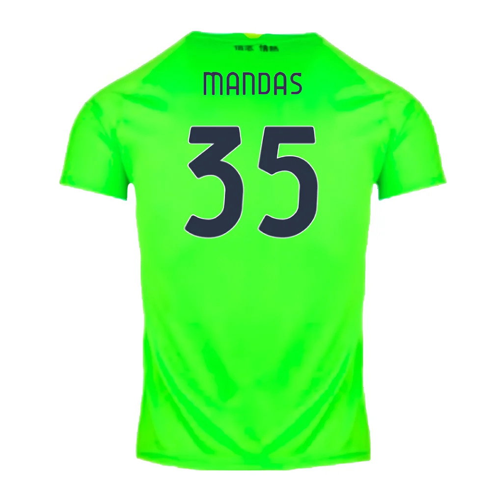 2024-2025 Lazio Home Goalkeeper Shirt (Green) - Kids (Mandas 35)_2