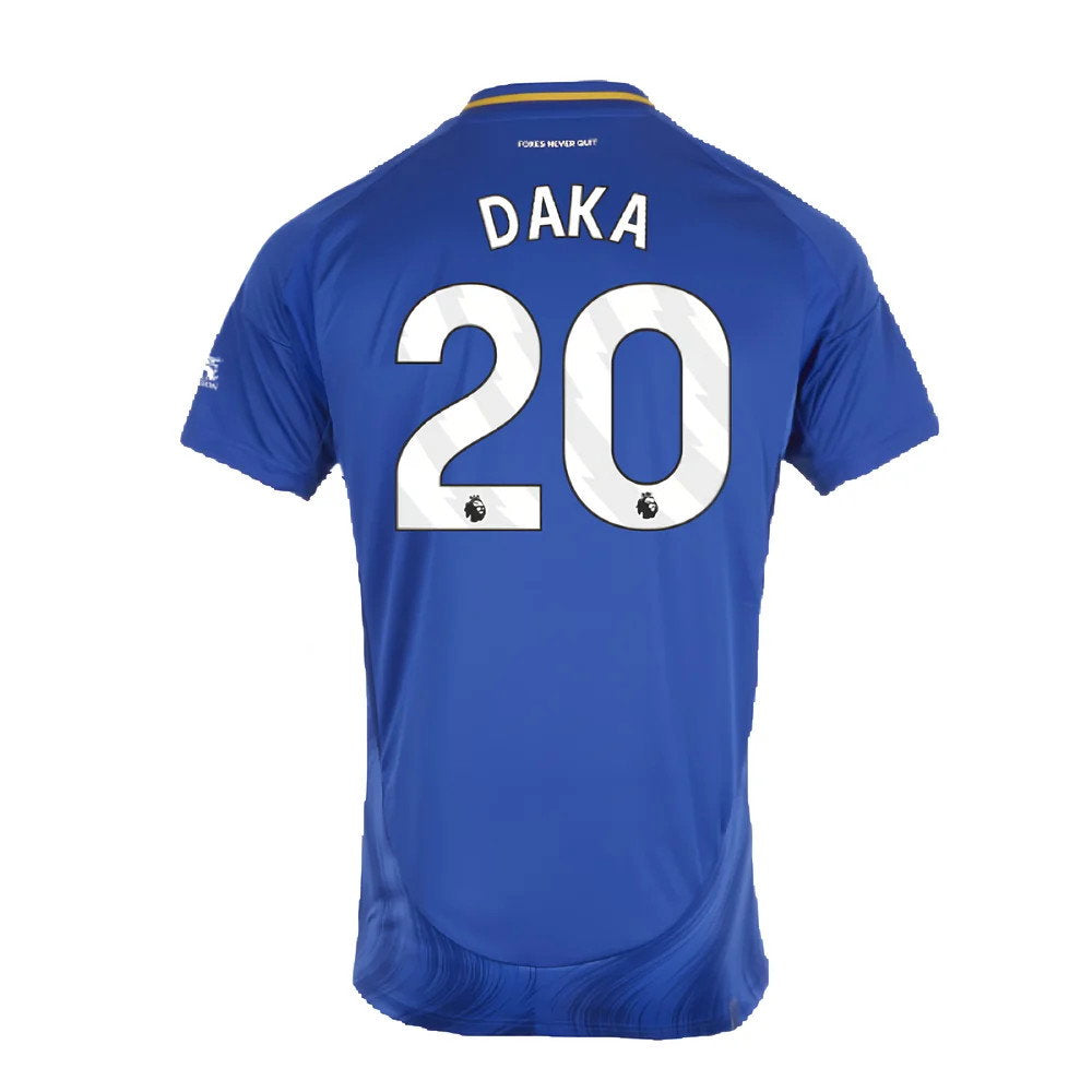 2024-2025 Leicester City Home Shirt (Kids) (Daka 20)_2