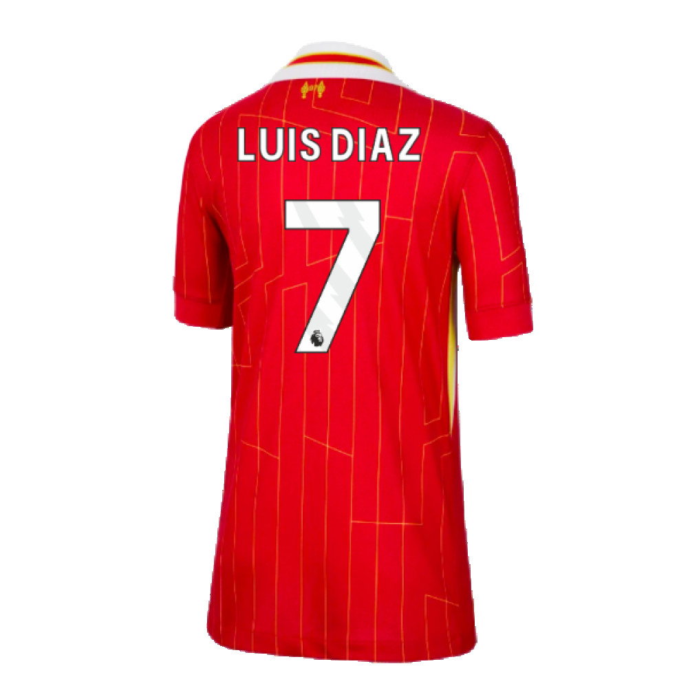 2024-2025 Liverpool Home Shirt (Kids) (Luis Diaz 7)_2