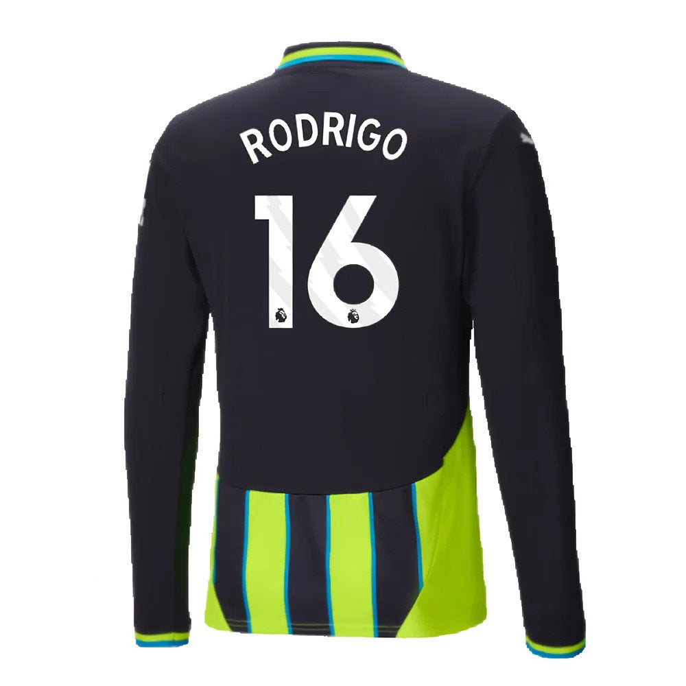 2024-2025 Man City Away Long Sleeve Shirt (Rodrigo 16)_2