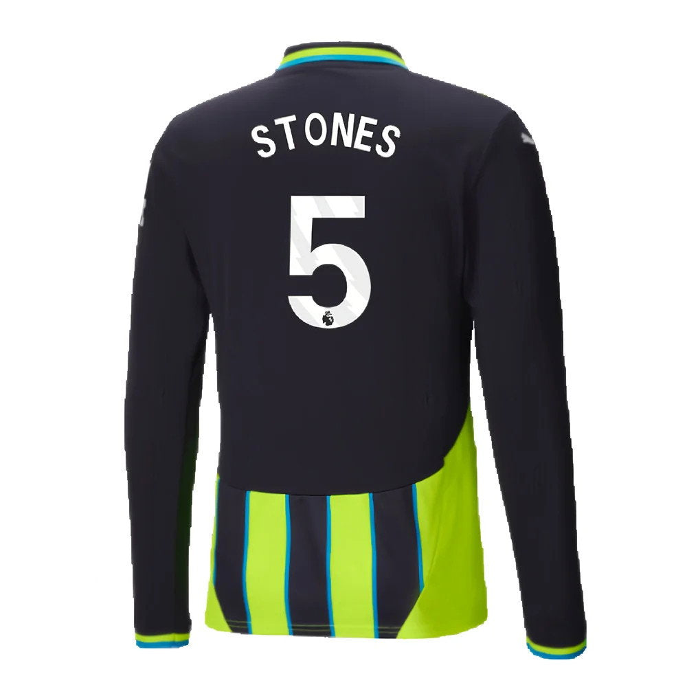 2024-2025 Man City Away Long Sleeve Shirt (Stones 5)_2