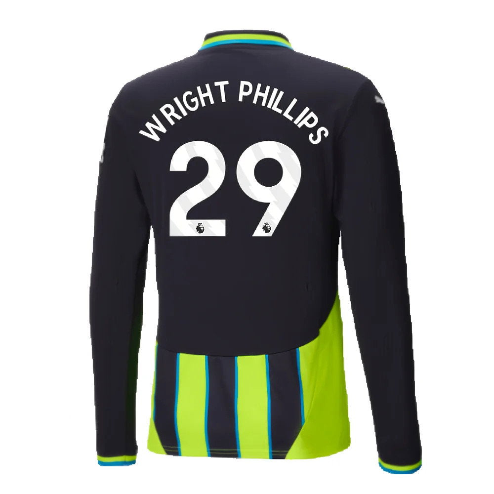 2024-2025 Man City Away Long Sleeve Shirt (Wright Phillips 29)_2