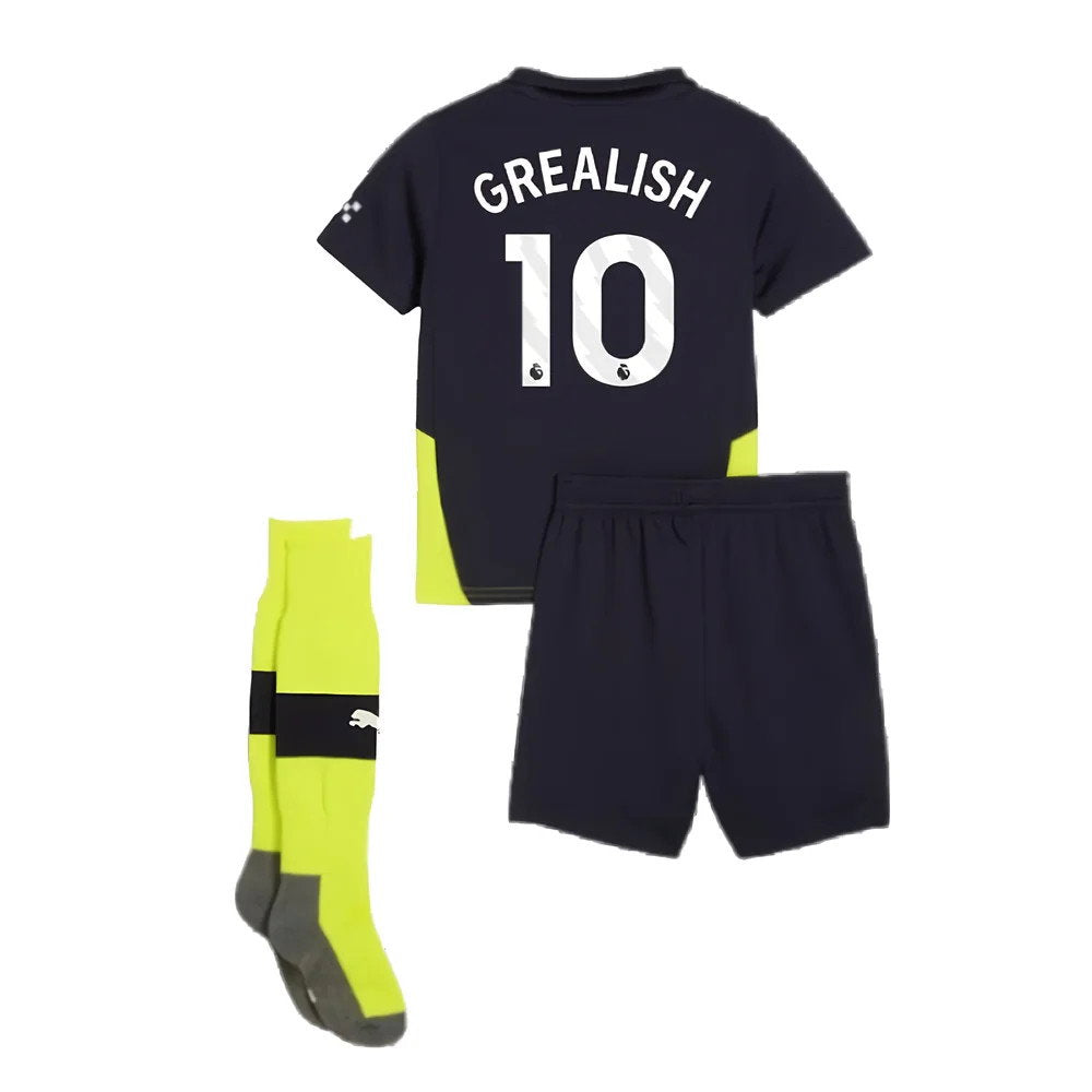 2024-2025 Man City Away Mini Kit (Grealish 10)_2