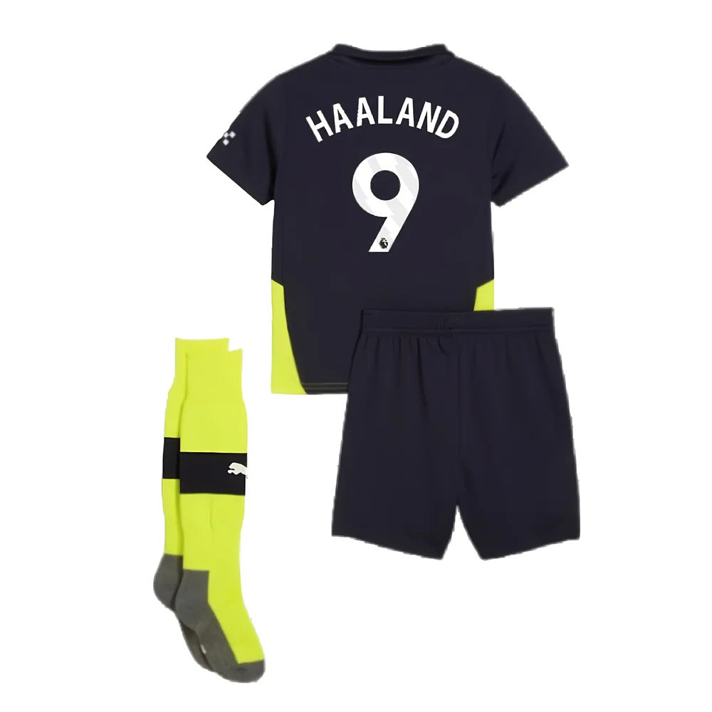 2024-2025 Man City Away Mini Kit (Haaland 9)_2