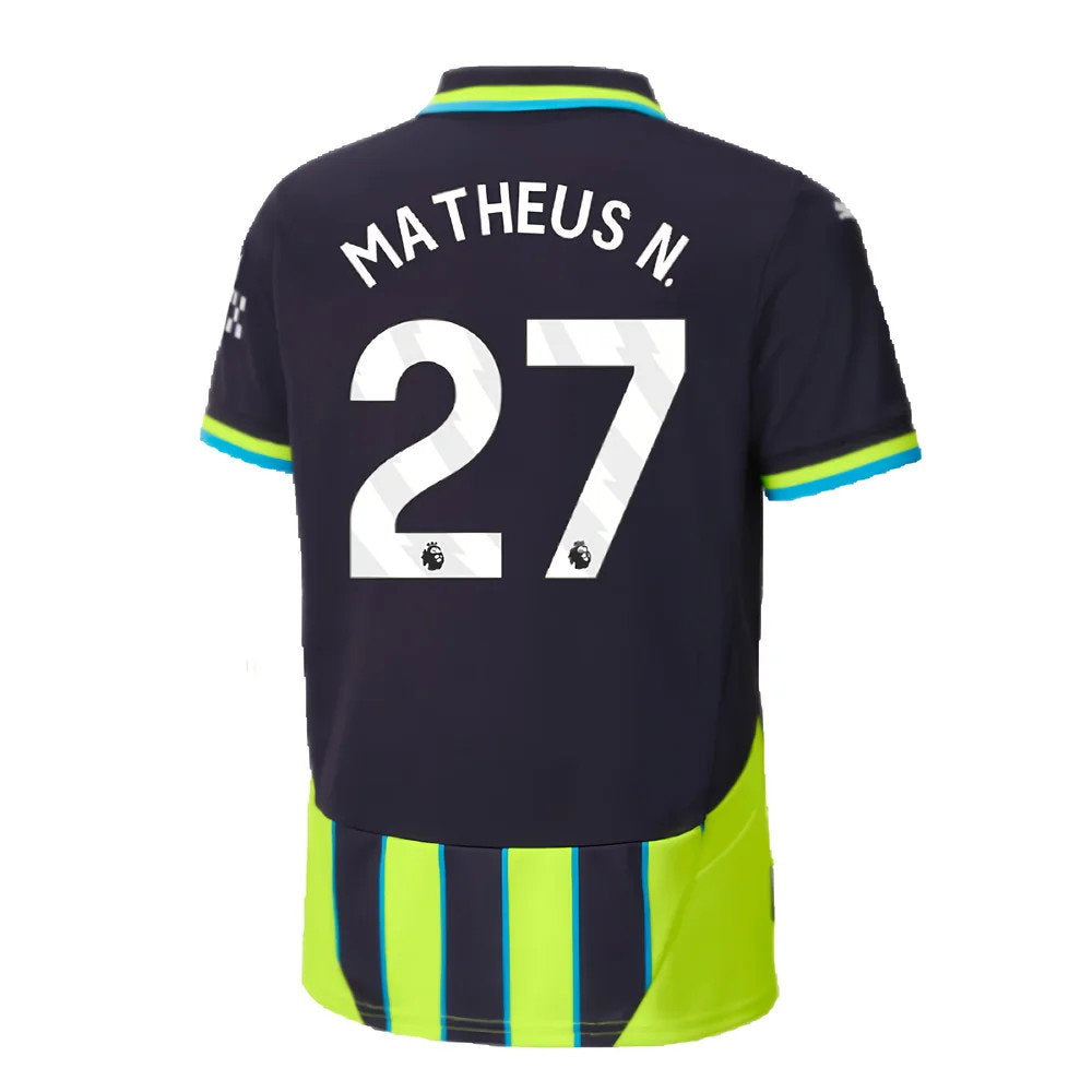 2024-2025 Man City Away Shirt (Kids) (Matheus N. 27)_2