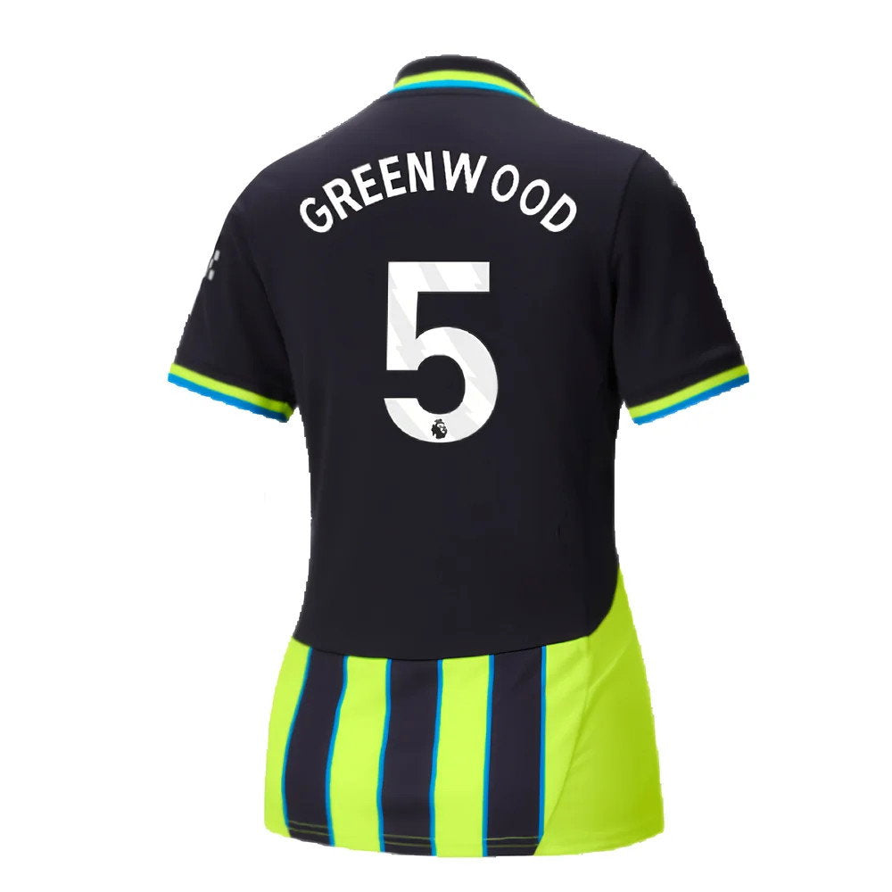 2024-2025 Man City Away Shirt (Womens) (Greenwood 5)_2