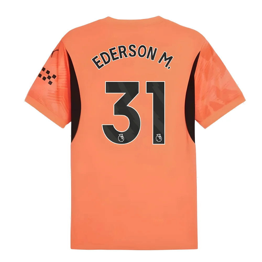 2024-2025 Man City Home Goalkeeper Shirt (Neon Sun) (Ederson M. 31)_2