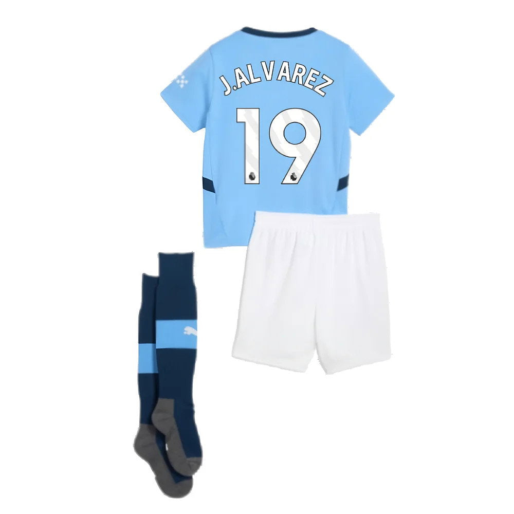 2024-2025 Man City Home Mini Kit (J.Alvarez 19)_2
