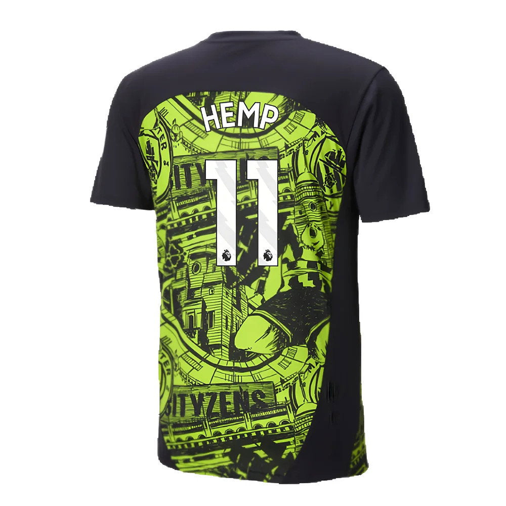 2024-2025 Man City Pre-Match Shirt (Yellow Glow) (Hemp 11)_2