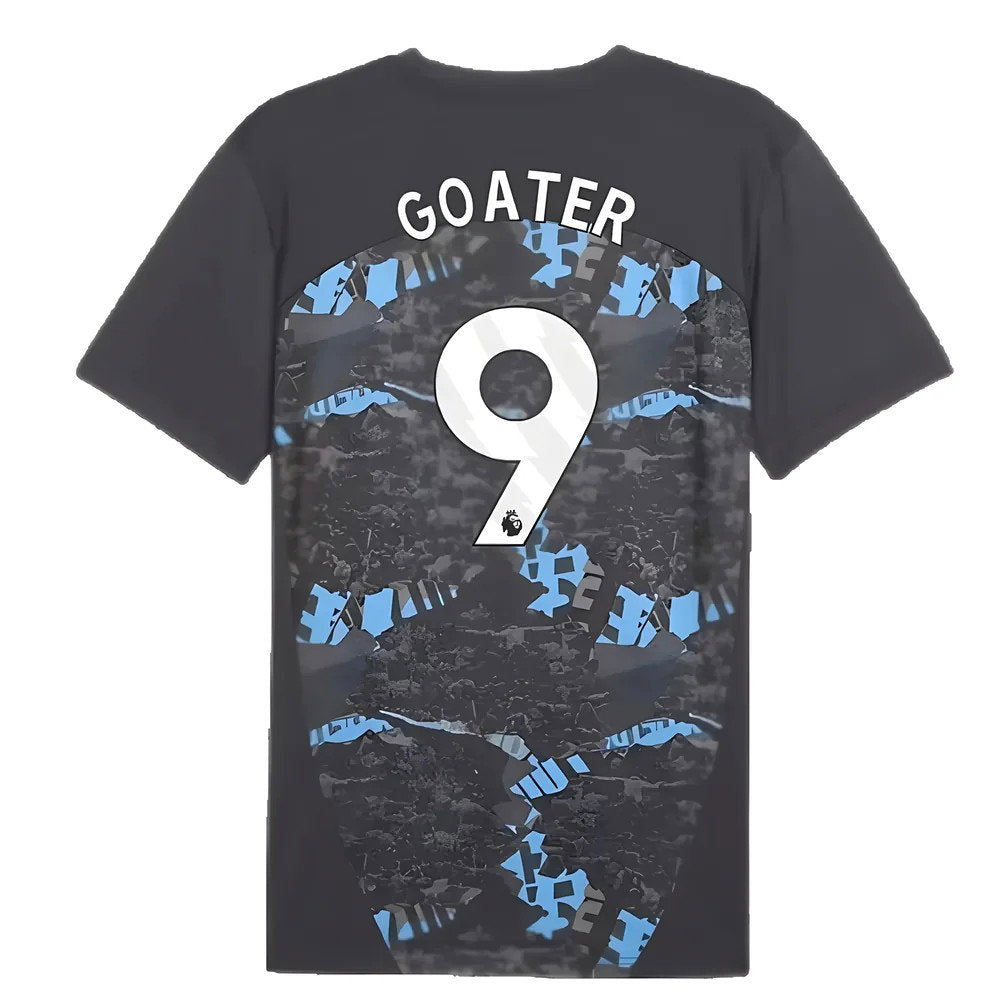 2024-2025 Man City Prematch SS Jersey (Strong Gray) (Goater 9)_2