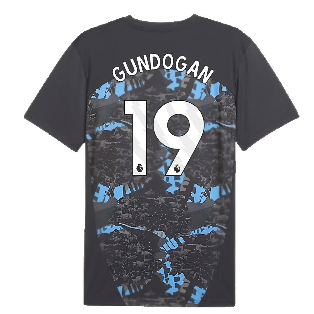 2024-2025 Man City Prematch SS Jersey (Strong Gray) (Gundogan 19)_2