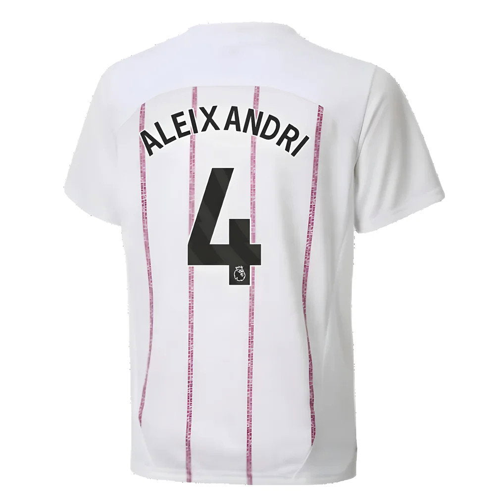2024-2025 Man City Prematch SS Jersey (White) - Kids (Aleixandri 4)_2