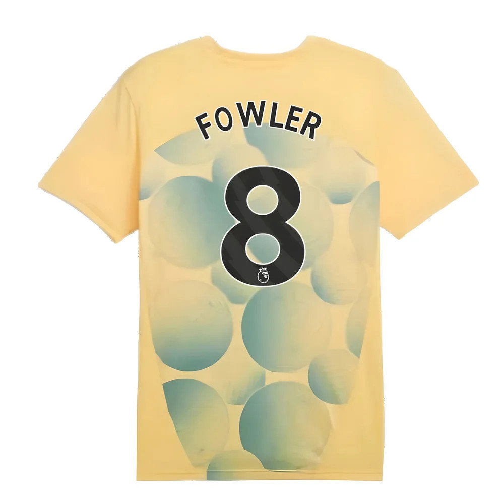 2024-2025 Man City Prematch SS Shirt (Flaxen) - Kids (Fowler 8)_2