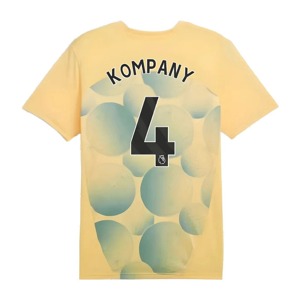 2024-2025 Man City Prematch SS Shirt (Flaxen) - Kids (Kompany 4)_2