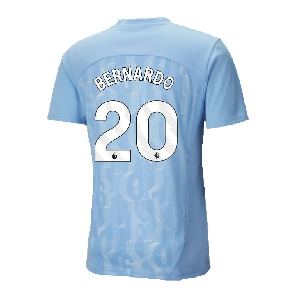 2024-2025 Man City Prematch SS Shirt (Light Blue) (Bernardo 20)_2