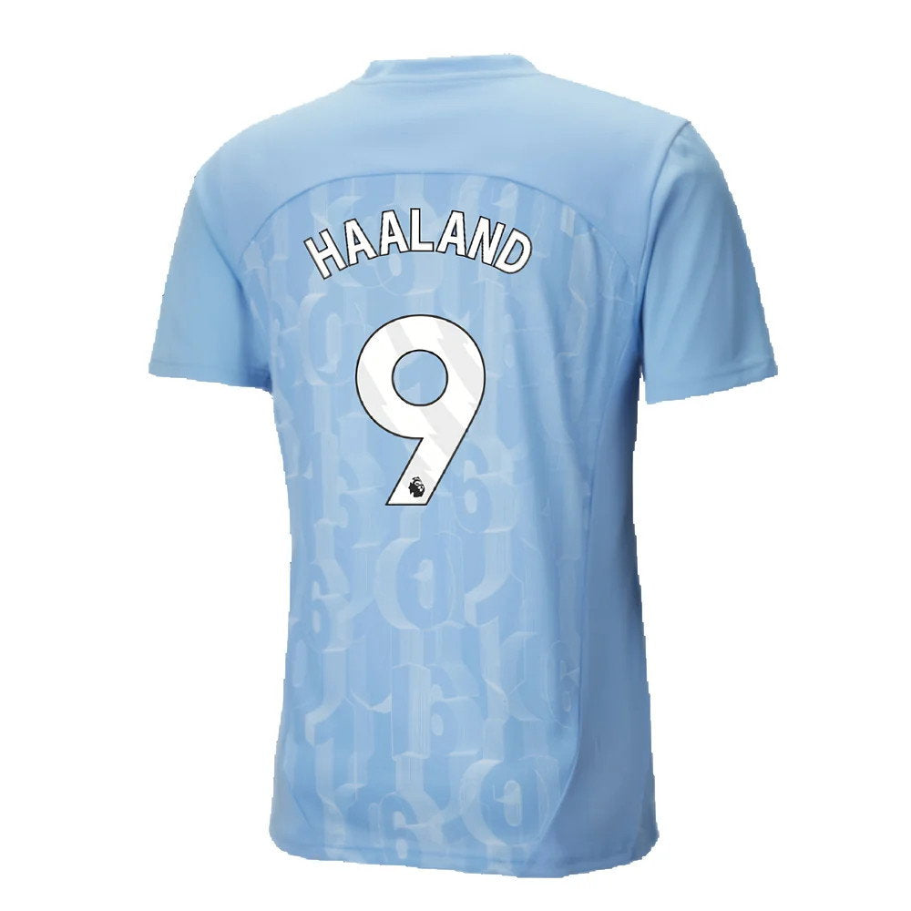 2024-2025 Man City Prematch SS Shirt (Light Blue) (Haaland 9)_2