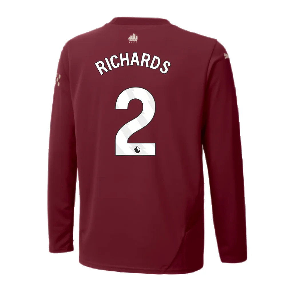 2024-2025 Man City Third Long Sleeve Shirt (Kids) (Richards 2)_2