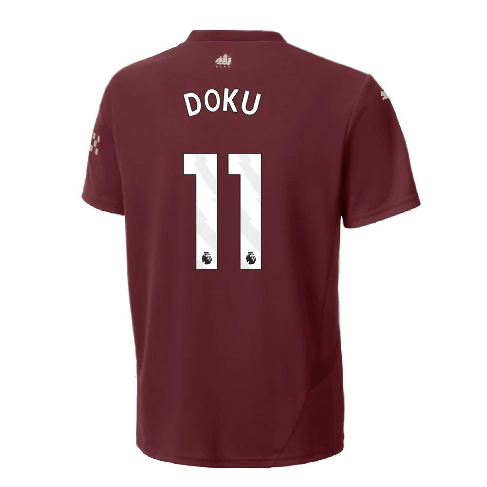 2024-2025 Man City Third Shirt (Kids) (Doku 11)_2
