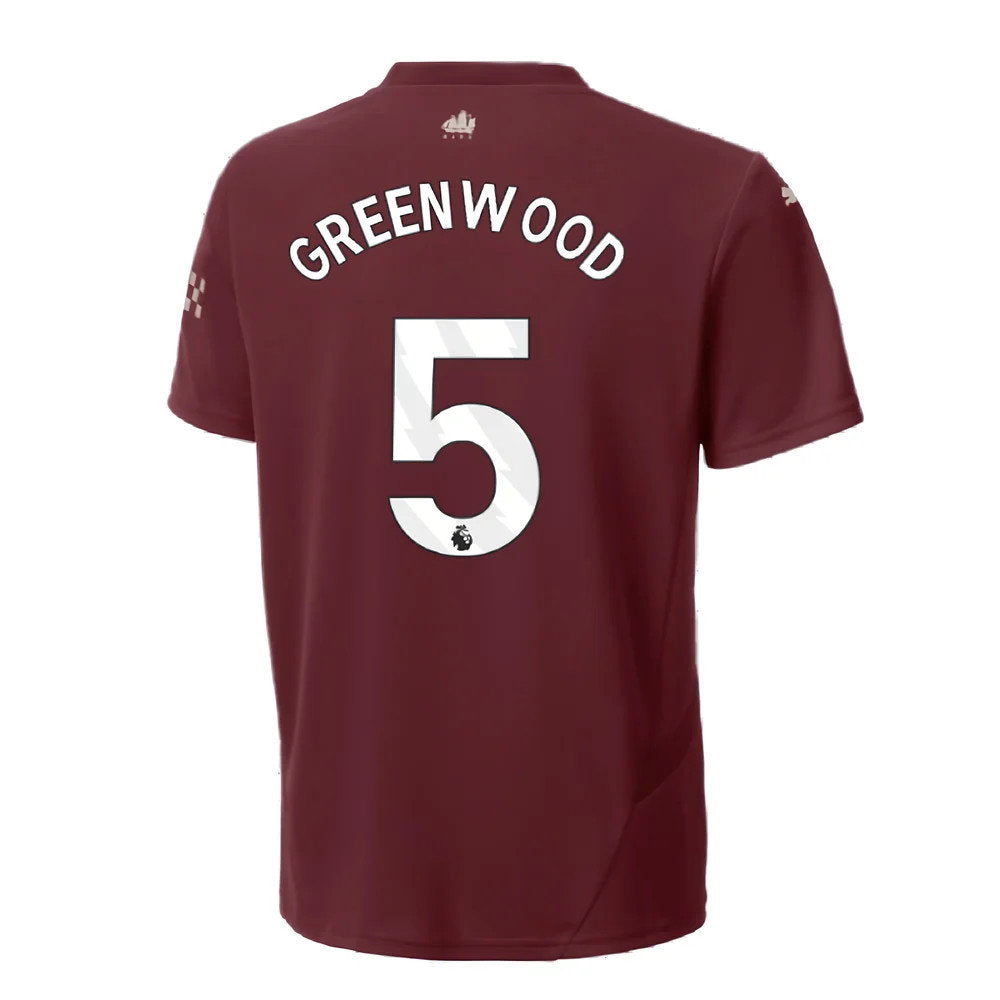 2024-2025 Man City Third Shirt (Kids) (Greenwood 5)_2