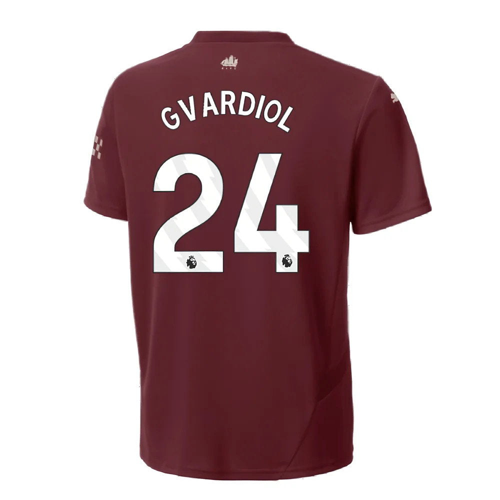 2024-2025 Man City Third Shirt (Kids) (Gvardiol 24)_2