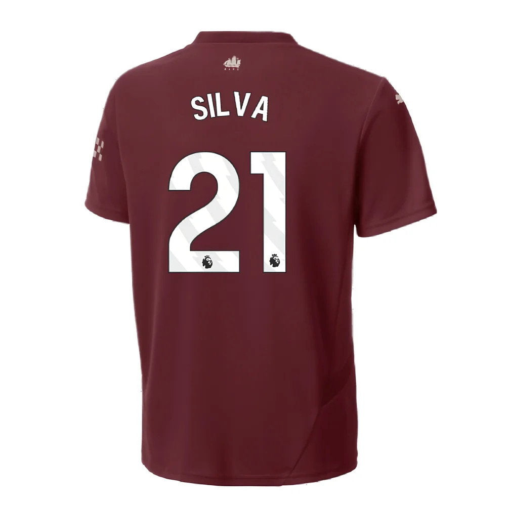 2024-2025 Man City Third Shirt (Kids) (Silva 21)_2