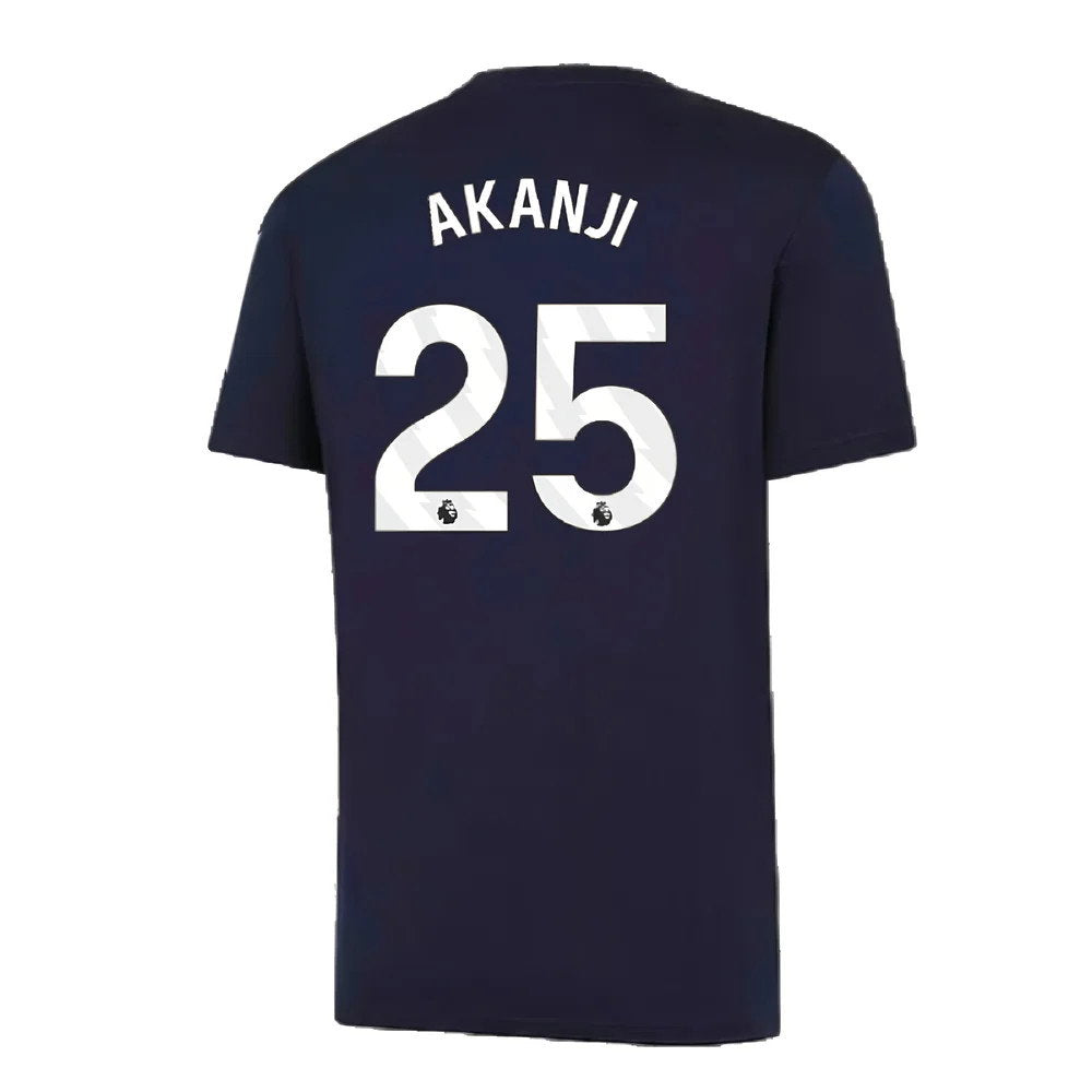 2024-2025 Man City Training Shirt (Inky Blue) - Kids (Akanji 25)_2
