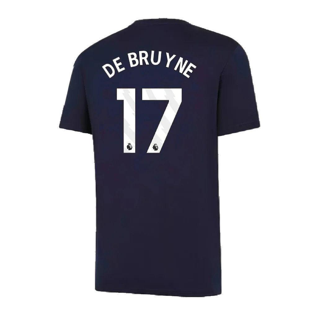 2024-2025 Man City Training Shirt (Inky Blue) - Kids (De Bruyne 17)_2