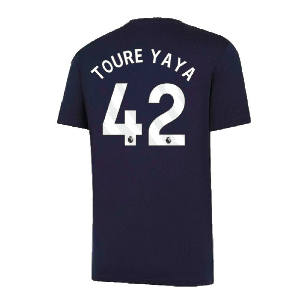 2024-2025 Man City Training Shirt (Inky Blue) - Kids (Toure Yaya 42)_2