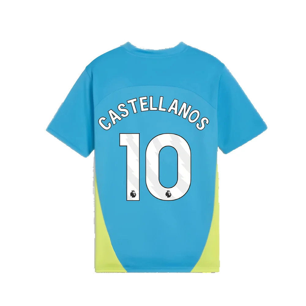 2024-2025 Man City Training Shirt (Magic Blue) - Kids (Castellanos 10)_2
