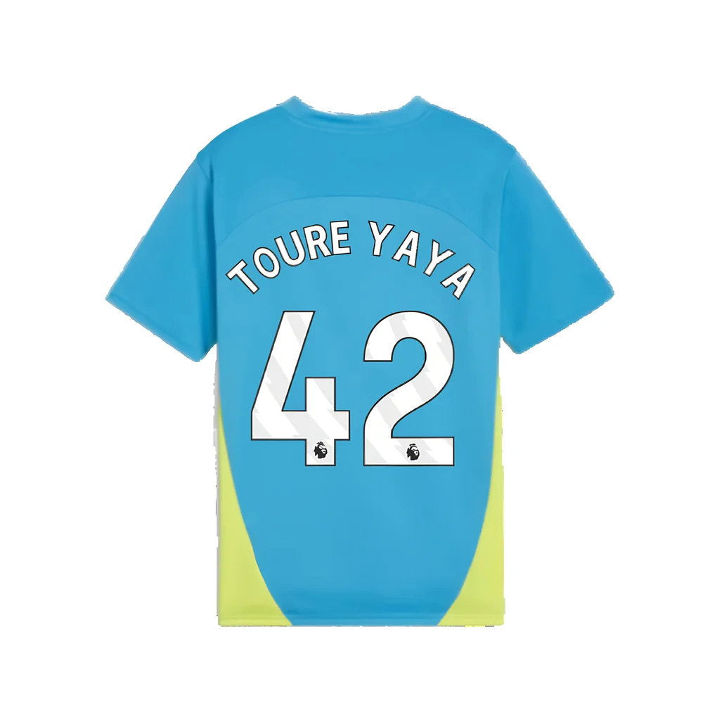 2024-2025 Man City Training Shirt (Magic Blue) - Kids (Toure Yaya 42)_2