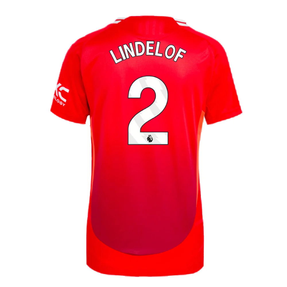 2024-2025 Man Utd Authentic Home Shirt (Womens) (Lindelof 2)_2