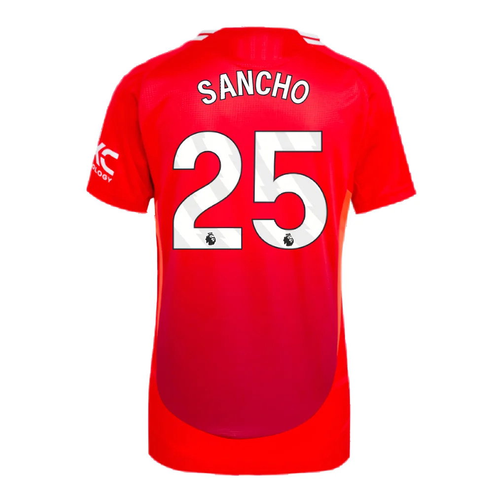2024-2025 Man Utd Authentic Home Shirt (Womens) (Sancho 25)_2