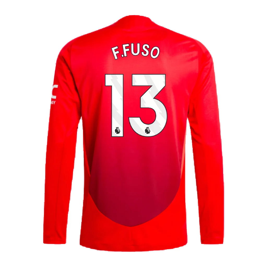 2024-2025 Man Utd Authentic Long Sleeve Home Shirt (F.Fuso 13)_2
