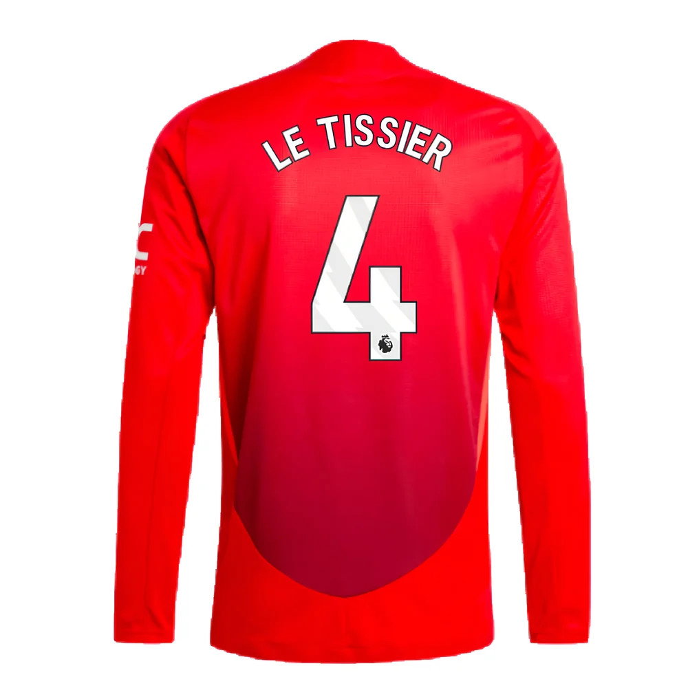2024-2025 Man Utd Authentic Long Sleeve Home Shirt (Le Tissier 4)_2