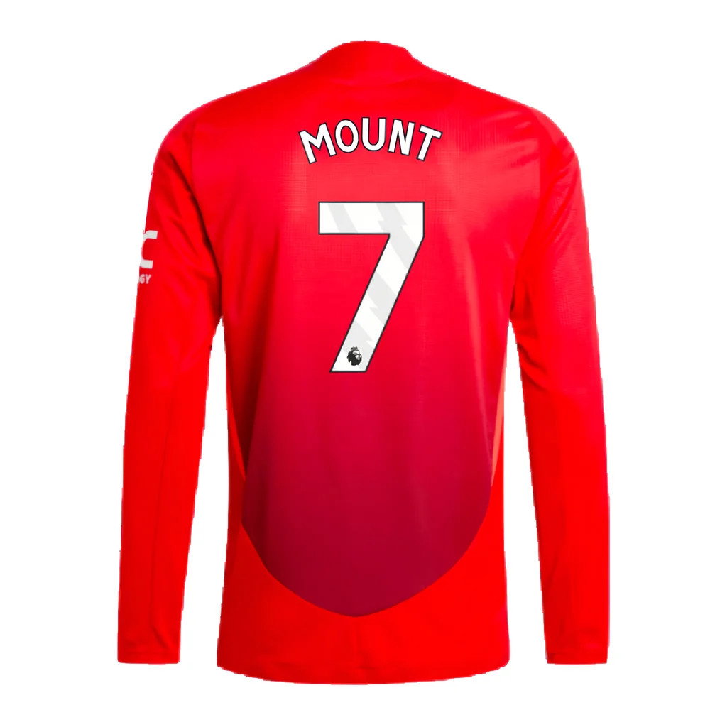 2024-2025 Man Utd Authentic Long Sleeve Home Shirt (Mount 7)_2