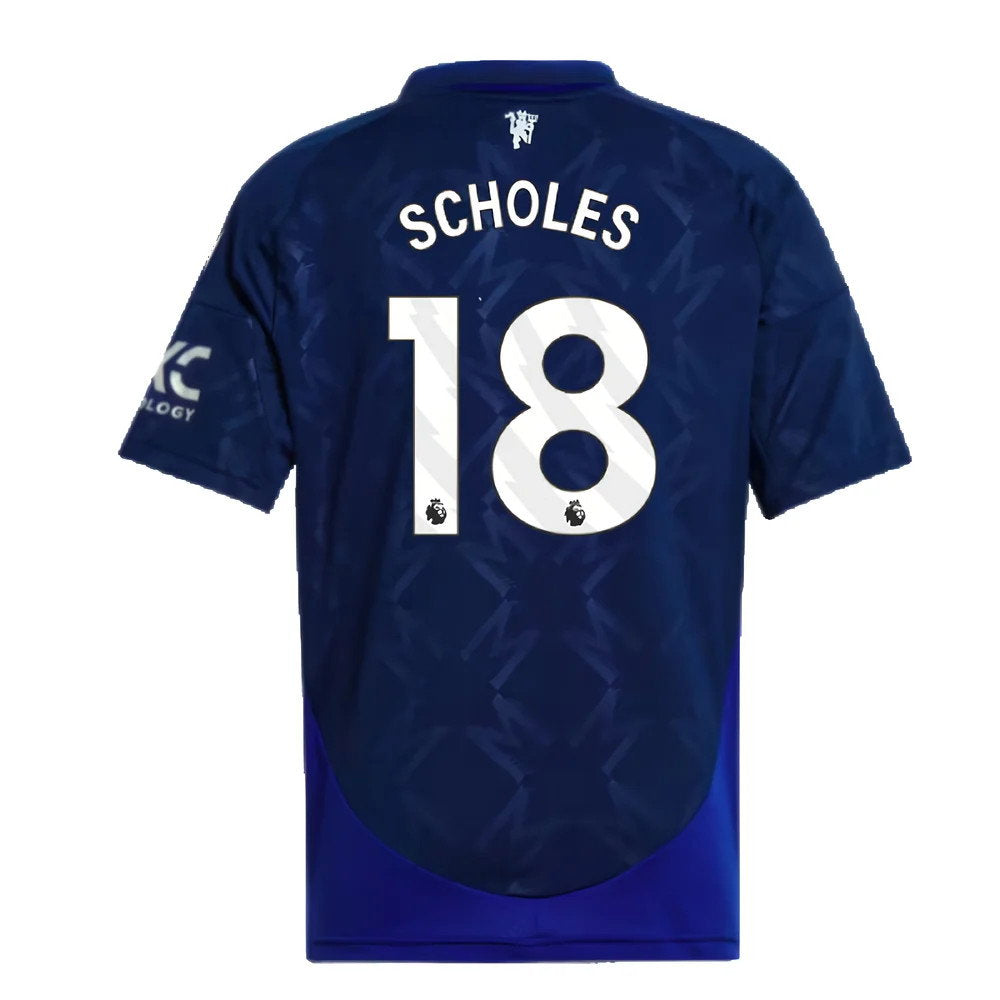 2024-2025 Man Utd Away Shirt (Kids) (Scholes 18)_2