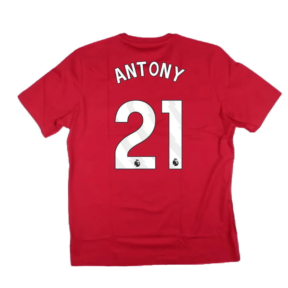 2024-2025 Man Utd DNA Graphic Tee (Red) (Antony 21)_2