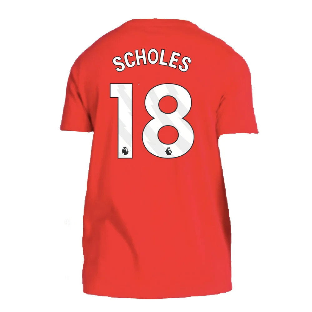 2024-2025 Man Utd DNA Tee (Red) (Scholes 18)_2