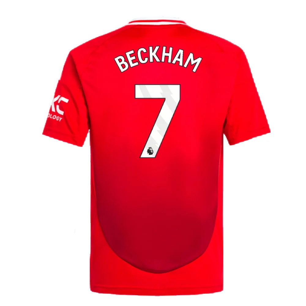 2024-2025 Man Utd Home Shirt (Kids) (Beckham 7)_2