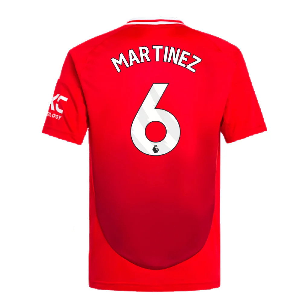 2024-2025 Man Utd Home Shirt (Kids) (Martinez 6)_2